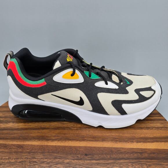 Nike Air Max 200 Rasta Shoes Men\'s 13 White Multicolor Athletic Lace Up Sneakers main image 7